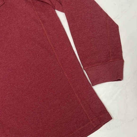 Duluth Trading Mens Burgundy Red Thermal Knit Long Sleeve Shirt Size 2XL - Picture 5 of 5